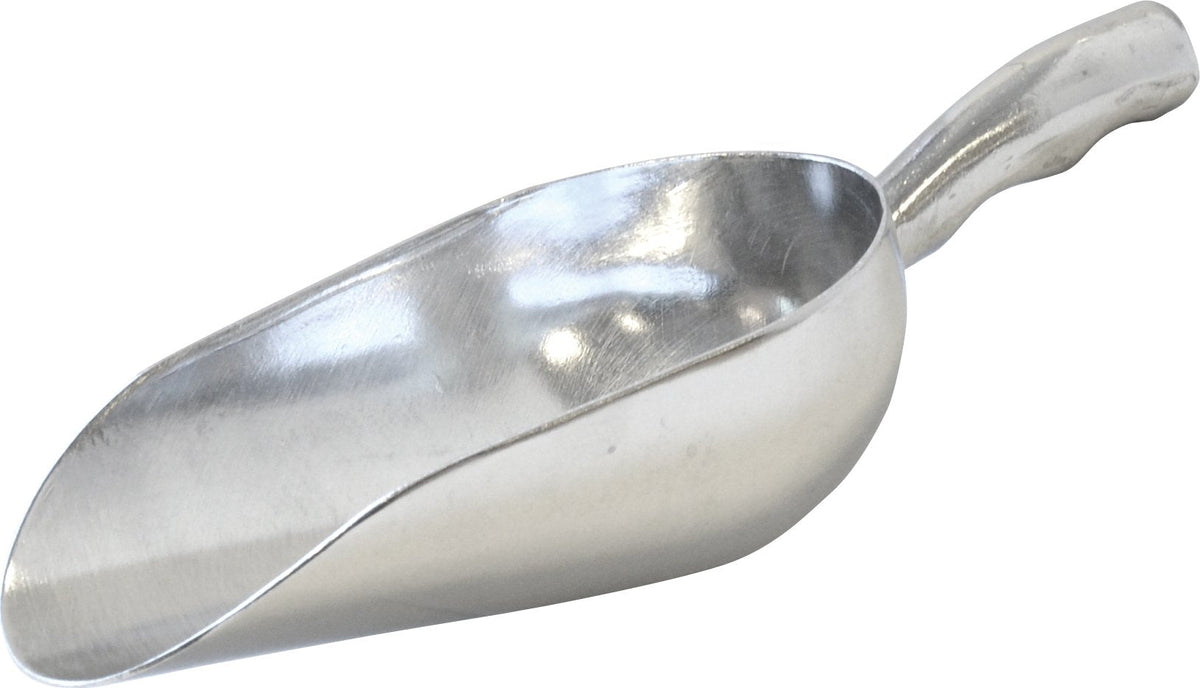 Omcan - 12 oz Aluminum Scoop with Round Bottom, Pack of 30 - 27680