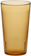 Omcan - 12 oz Amber Pebbled Tumbler (355 ml), Pack of 100 - 80338