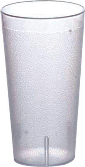 Omcan - 12 oz Clear Pebbled Tumbler (355 ml), 200/cs - 80340