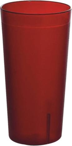 Omcan - 12 oz Red Pebbled Tumbler (355 ml), 200/cs - 80341