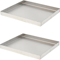 Omcan - 12″ x 10″ x 1″ Stainless Steel Pan, Pack of 3 - 44123