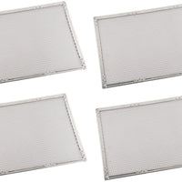 Omcan - 12" x 16" Heavy Duty Crimped Rectangular Pizza Screen, Pack of 5 - 13456