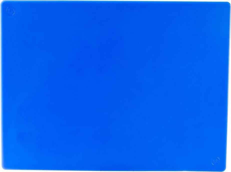 Omcan - 12" x 18" Blue Rigid Cutting Board, Pack of 10 - 41197