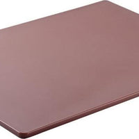 Omcan - 12" x 18" Brown Rigid Cutting Board, Pack of 10 - 41199