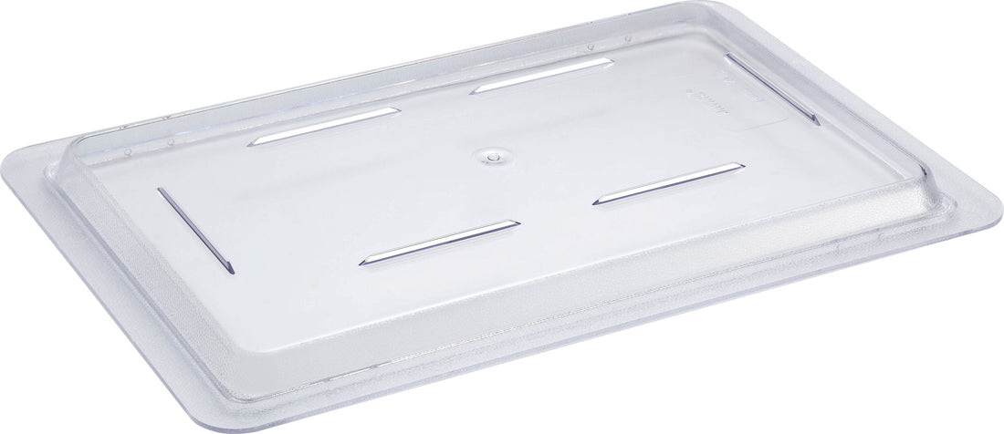 Omcan - 12" x 18" Polycarbonate Food Storage Lid (305 x 457 mm), Pack of 10 - 85123