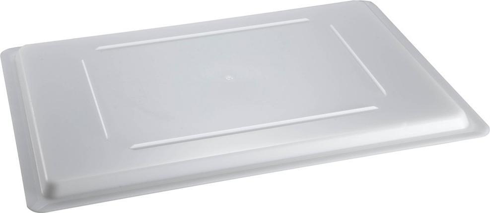 Omcan - 12" x 18" Polypropylene Food Storage Lid (305 x 457 mm), Pack of 20 - 85133