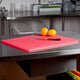 Omcan - 12" x 18" Red Rigid Cutting Board, 15/cs - 41200