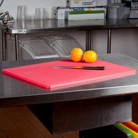 Omcan - 12" x 18" Red Rigid Cutting Board, Pack of 10 - 41200