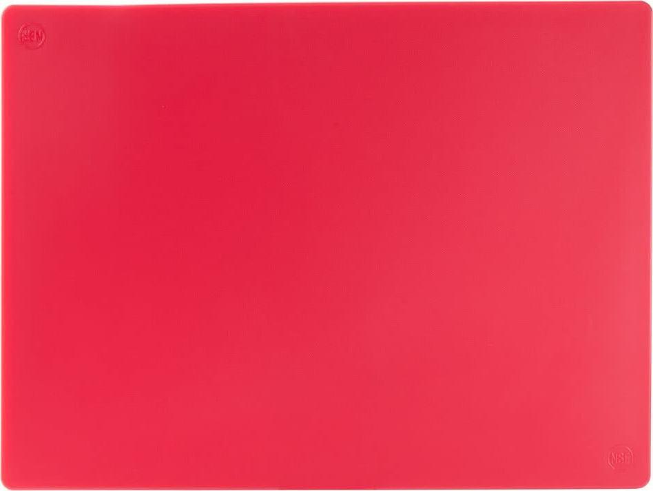 Omcan - 12" x 18" Red Rigid Cutting Board, Pack of 10 - 41200