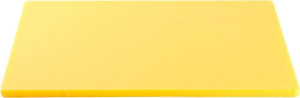 Omcan - 12" x 18" Yellow Rigid Cutting Board, 15/cs - 41201