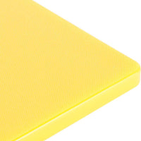 Omcan - 12" x 18" Yellow Rigid Cutting Board, Pack of 15 - 41201