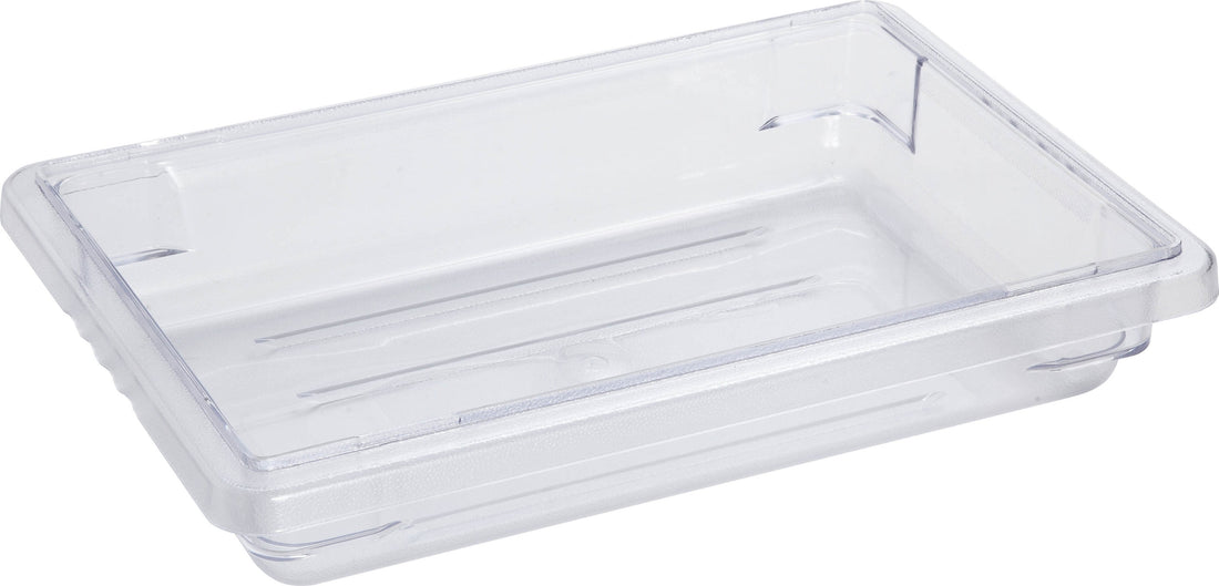 Omcan - 12" x 18" x 3.5" Polycarbonate Food Storage Container (305 x 457 x 89 mm), Pack of 10 - 85115