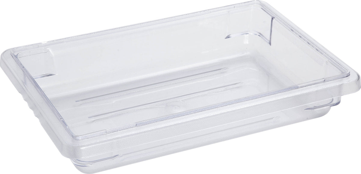 Omcan - 12" x 18" x 3.5" Polycarbonate Food Storage Container (305 x 457 x 89 mm), Pack of 5 - 85115