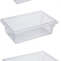 Omcan - 12" x 18" x 6" Polycarbonate Food Storage Container (305 x 457 x 152 mm), Pack of 5 - 85116