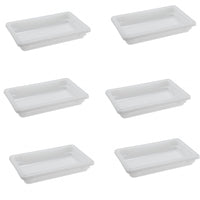 Omcan - 12" x 18" x 6" Polypropylene Food Storage Container (305 x 457 x 152 mm), Pack of 10 - 85126