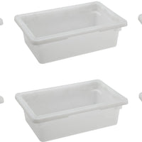 Omcan - 12" x 18" x 9" Polypropylene Food Storage Container (305 x 457 x 229 mm), Pack of 5 - 85127