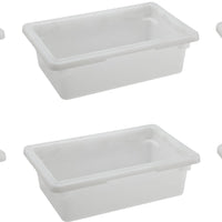 Omcan - 12" x 18" x 9" Polypropylene Food Storage Container (305 x 457 x 229 mm), Pack of 6 - 85127