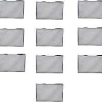 Omcan - 12" x 22" Rectangular Pizza Screen, Pack of 10 - 46737