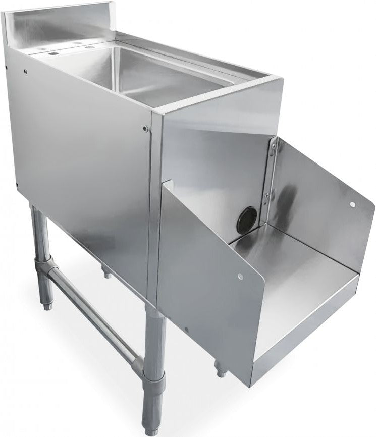 Omcan - 12" x 29" x 33" Blender Station with 3" Backsplash and Faucet - 47521