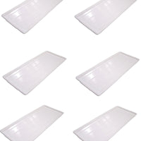 Omcan - 12” x 30” White Meat & Bun Tray, Pack of 10 - 13006