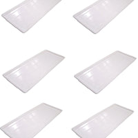 Omcan - 12” x 30” White Meat & Bun Tray, Pack of 5 - 13006