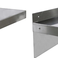 Omcan - 12” x 36” Stainless Steel Wall Shelf, Pack of 2 - 22109