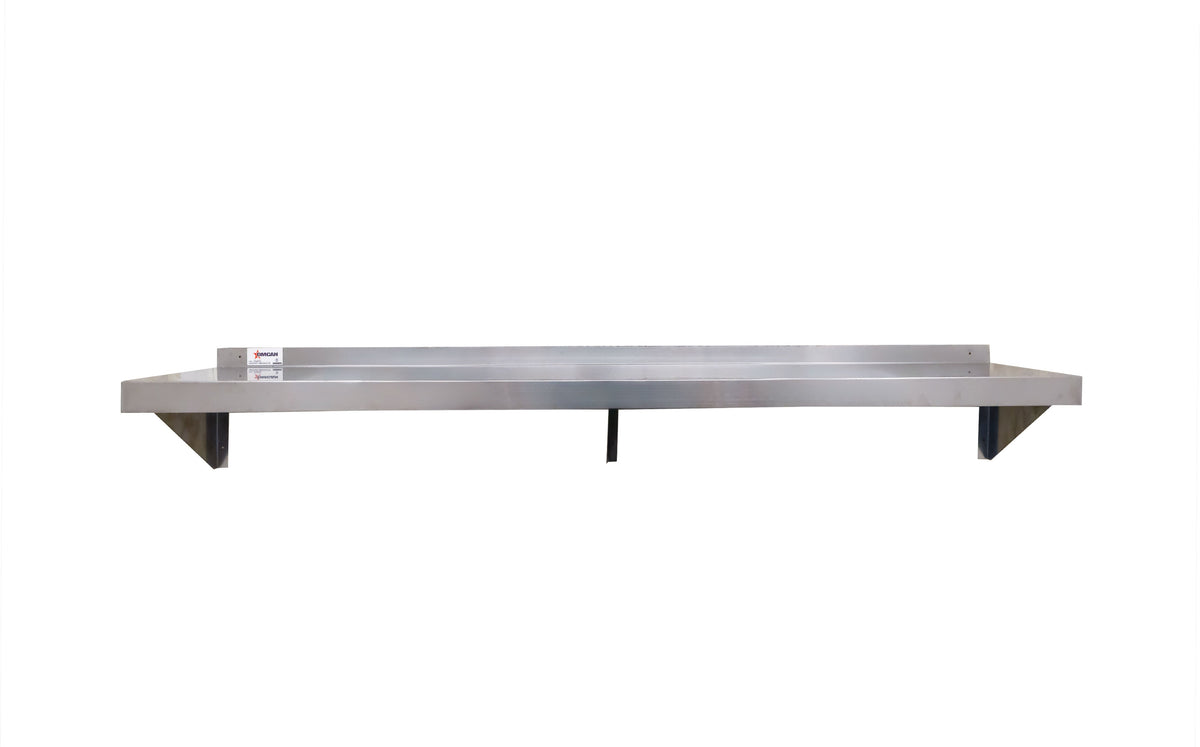 Omcan - 12″ x 72″ Stainless Steel Wall Shelf - 30455