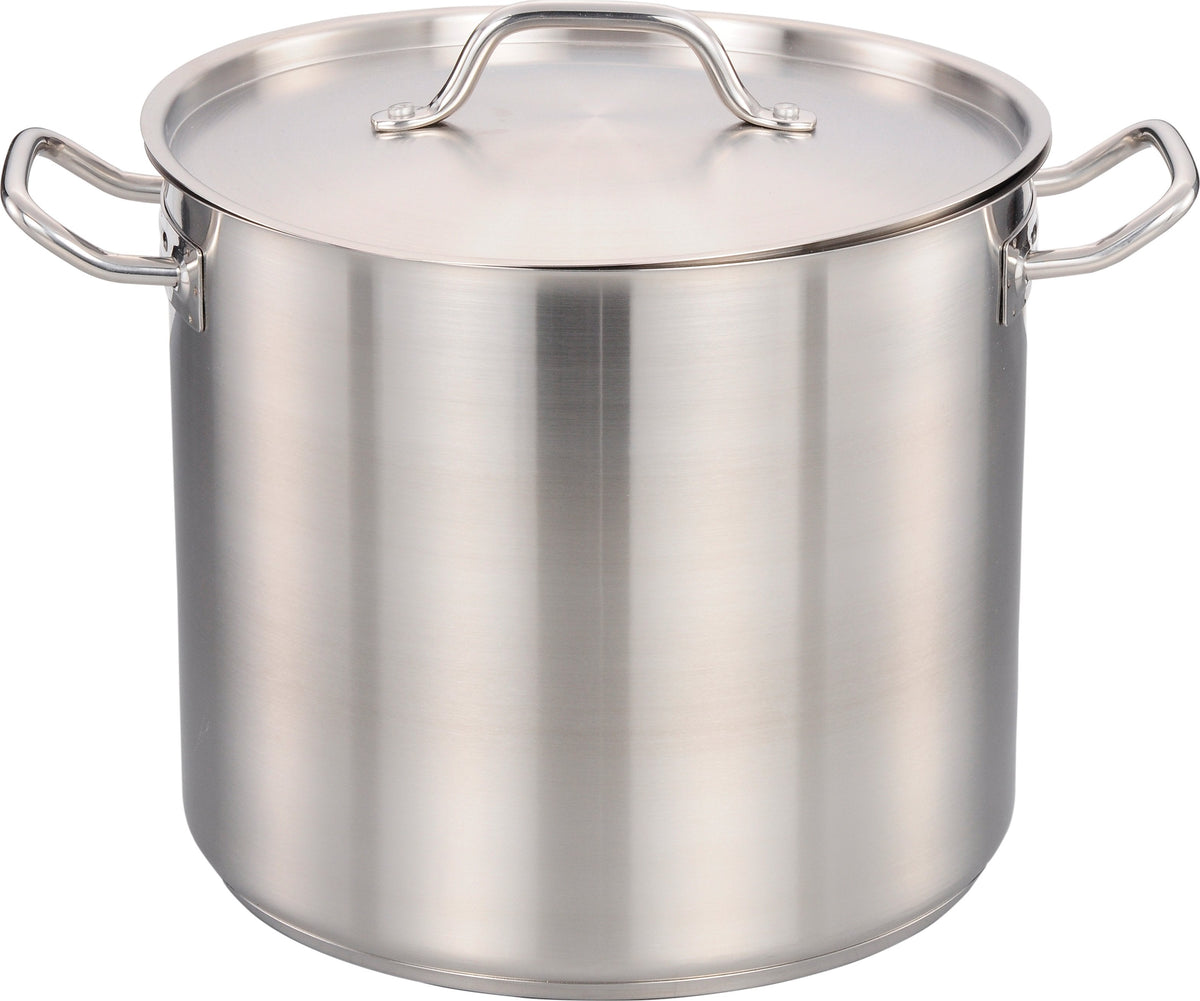 Omcan - 120 QT Commercial Grade Aluminum Stock Pot - 43376