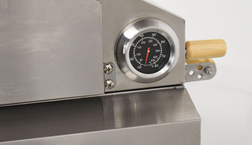 Omcan - 12,000 BTU Stainless Steel Propane Pizza Oven with Foldable Legs - 49112