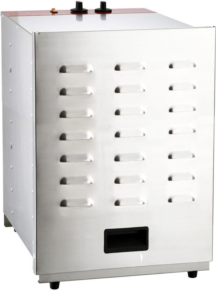 Omcan - 120V, 16 Tray Stainless Steel Food Dehydrator with Thermostat Control and Timer - CE-CN-0016-D