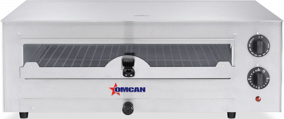 Omcan - 120V, 24" Single Chamber Electric Pizza Oven with Glass Door for 16" Pizza - CE-CN-0016G