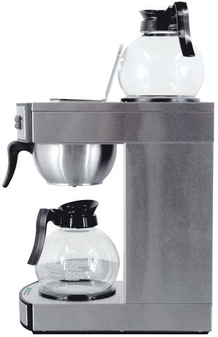 Omcan - 120V, 2.2 L Tank Capacity Stainless Steel Coffee Maker with 2 Glass jug- CM-CN-0002-D