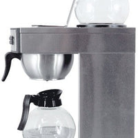 Omcan - 120V, 2.2 L Tank Capacity Stainless Steel Coffee Maker with 2 Glass jug- CM-CN-0002-D