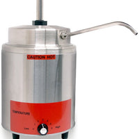 Omcan - 120V, 3.5 Qt Capacity Countertop Stainless Steel Food Warmer with Pump - FW-CN-0004-P