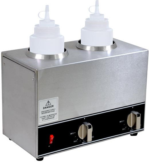 Omcan - 120V Double Bottle Sauce Warmer - FW-CN-1602