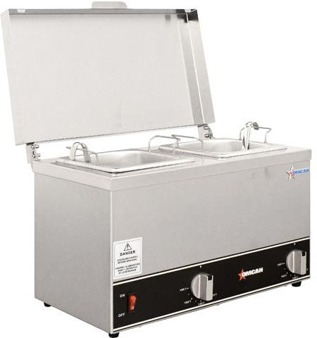 Omcan - 120V Double Sauce Pot Warmer - FW-CN-0252