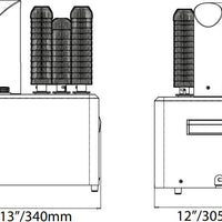 Omcan - 120V Five Brush Glass Polisher - GP-CN-0005