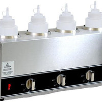 Omcan - 120V Quadruple Bottle Sauce Warmer - FW- CN-1604