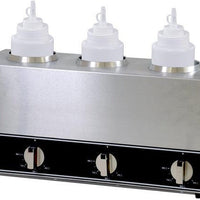 Omcan - 120V Triple Bottle Sauce Warmer - FW- CN-1603