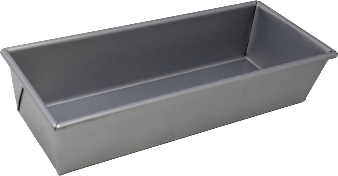 Omcan - 12.25" x 4.5" x 2.7" Glazed Aluminized Steel Bread Loaf Pan, Pack of 10 - 81205