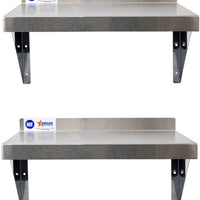 Omcan - 12.75” x 60” Stainless Steel Wall Shelf - 22111