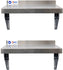 Omcan - 12.75” x 60” Stainless Steel Wall Shelf, Pack of 2 - 22111