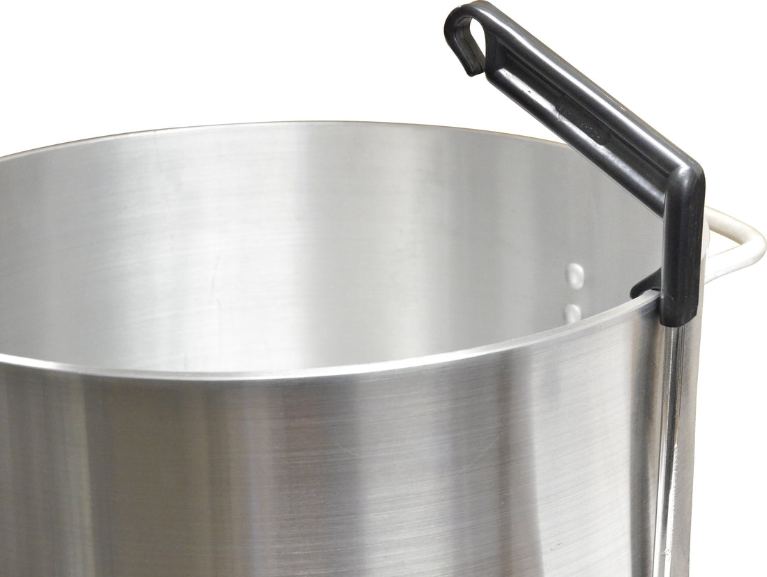 Omcan - 13" (4 oz - 118 ml) Two Piece Ladle with Pot Rim Hook, Pack of 15 - 80321
