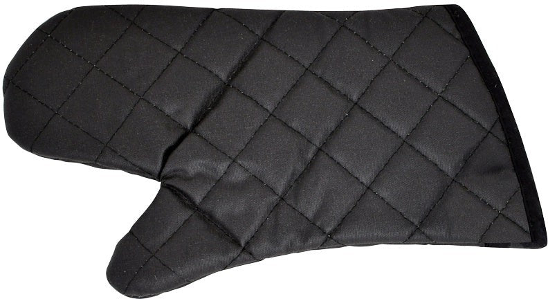 Omcan - 13" Charcoal Black Flame Resistant Oven Mitt, Pack of 30 - 46344