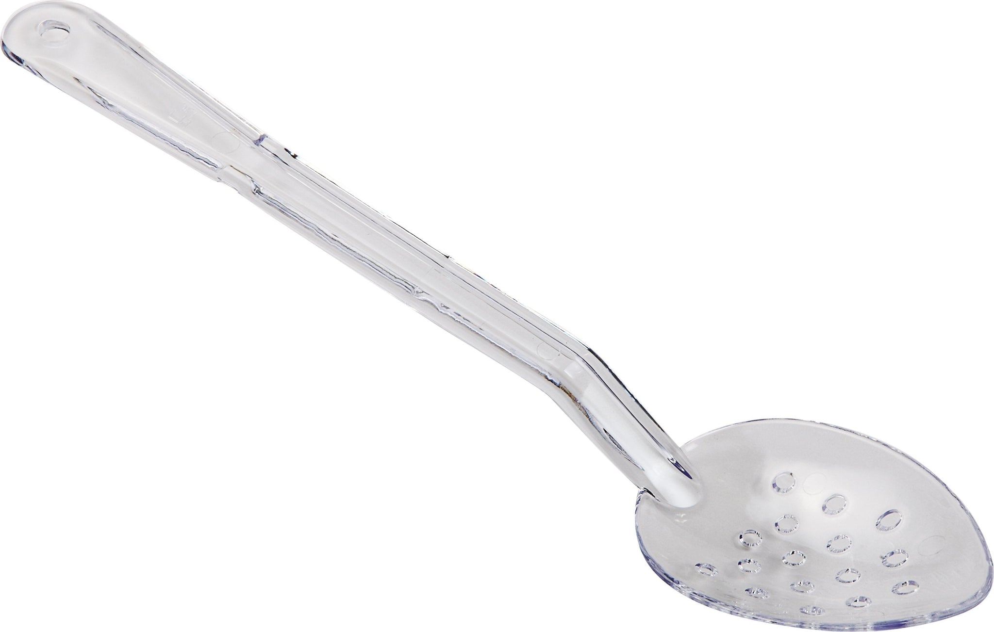 Omcan - 13" Clear Perforated Serving Spoon, 100/cs - 85095