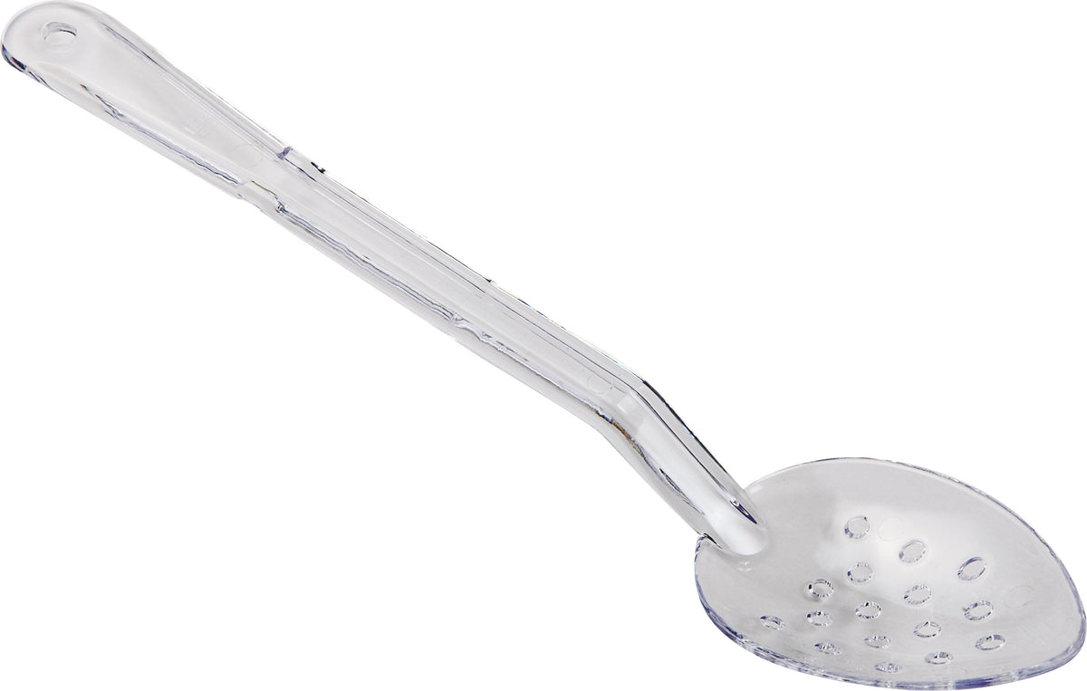 Omcan - 13" Clear Perforated Serving Spoon, Pack of 40 - 85095