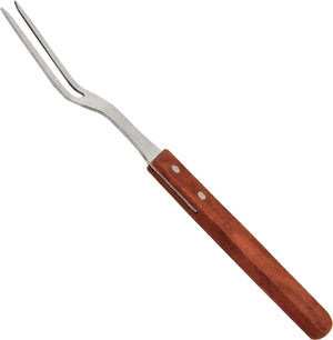 Omcan - 13” Pot Fork with Short Wood Handle, 50/cs - 80495
