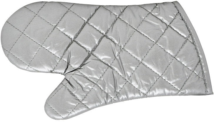 Omcan - 13" Silver Coated Heat Resistant Oven Mitt, Pack of 50 - 46341