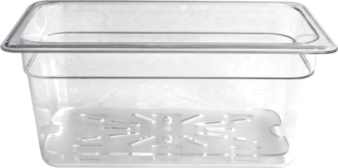 Omcan - 1/3 Size 6" Deep Clear Food Pan, Pack of 15 - 80059