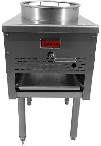 Omcan - 13" Stainless Steel Liquid Propane Wok Range - 47685